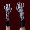 Silver spiked dragon gloves