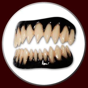 Pennywise pointed costume teeth with black gums