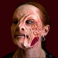 Diseased zombie with boyles prosthetic makeup