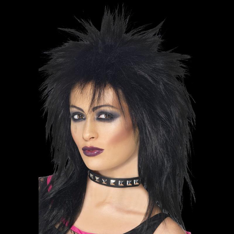 Rock Star Black Wig Guitar Hero Rock Star Black Wig Guitar Hero