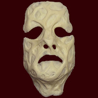 Foam latex burrned and scarred face FX makeup mask