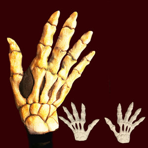 Skeleton bone hands makeup glove hand backs