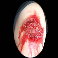 Large bite wound special effects makeup