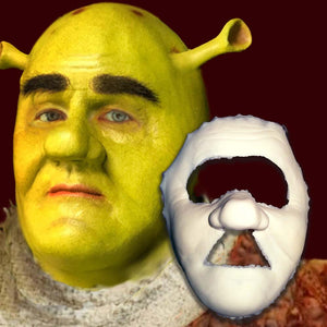 Shrek ogre face costume mask