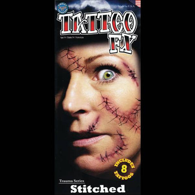 stitched wound makeup fx tattoos