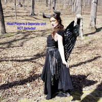 Maleficent inspired Black Feather Wings (large)