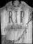 rest in peace tombstone halloween prop