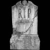 rip classic graveyard tombstone prop