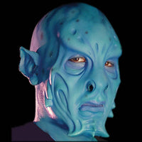 Aqua alien prosthetic mask