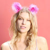 Pink Patch clip-on ears
