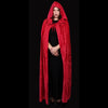 Long Red Velvet Cloak 63"